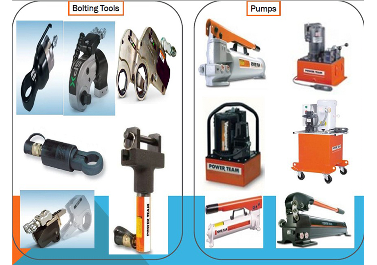 all Powerteam bolting and pumps